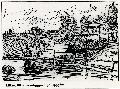 Tuschteckning 1900 över Pörtom - 2